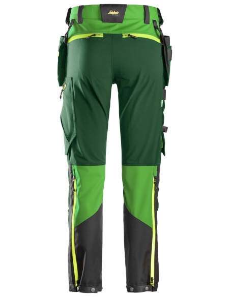 6940 - FLEXIWORK, PANTALON+ EN TISSU EXTENSIBLE SOFTSHELL AVEC POCHES HOLSTER SNICKERS WORKWEAR