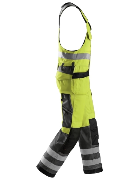 0213 - SALOPETTE HAUTE VISIBILITÉ AVEC POCHES HOLSTER, CLASSE 2 SNICKERS WORKWEAR
