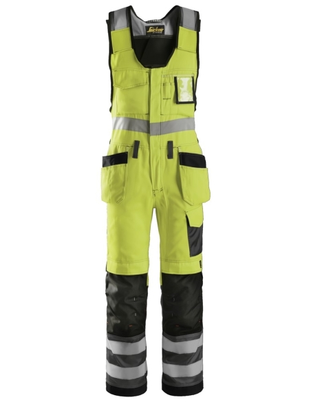 0213 - SALOPETTE HAUTE VISIBILITÉ AVEC POCHES HOLSTER, CLASSE 2 SNICKERS WORKWEAR