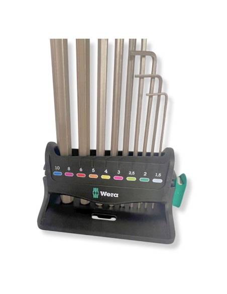 JEU DE 12 CLÉ MÂLES COUDÉES DE HAUTE QUALITÉ - WERA