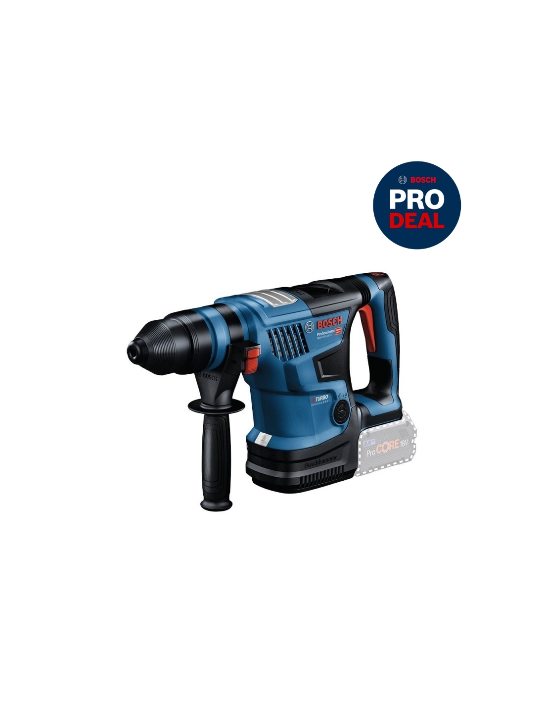 Perforateur SDS-Plus Bosch GBH 18V-28 - Kit Avec 2 Batteries 8.0Ah - Professionnel Sans Fil