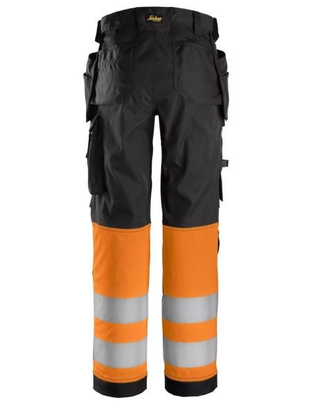 6734 - PANTALON EN TISSU EXTENSIBLE POUR FEMME AVEC POCHES HOLSTER HAUTE VISIBILITÉ, CLASSE 1 NICKERS WORKWEAR