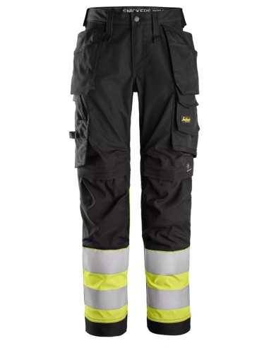 6734 - PANTALON EN TISSU EXTENSIBLE POUR FEMME AVEC POCHES HOLSTER HAUTE VISIBILITÉ, CLASSE 1 NICKERS WORKWEAR