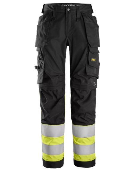 6734 - PANTALON EN TISSU EXTENSIBLE POUR FEMME AVEC POCHES HOLSTER HAUTE VISIBILITÉ, CLASSE 1 NICKERS WORKWEAR