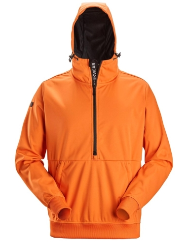 8400 - FLEXIWORK, SWEAT-SHIRT À CAPUCHE DEMI-ZIPPÉ EN TISSU EXTENSIBLE COUPE-VENT SNICKERS WORKWEAR