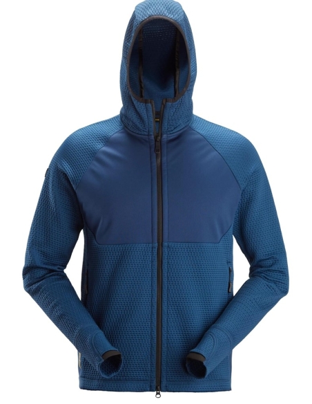 8405 - FLEXIWORK, VESTE À CAPUCHE DE COUCHE INTERMÉDIAIRE AVEC FERMETURE À GLISSIÈRE PLEINE LONGUEUR SNICKERS WORKWEAR