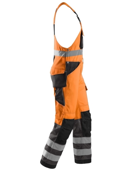 0113 - SALOPETTE À BRETELLES HAUTE VISIBILITÉ, CLASSE 2 SNICKERS WORKWEAR