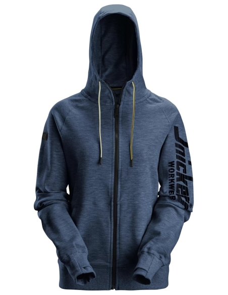 2877 - SWEAT-SHIRT À CAPUCHE AVEC LOGO ET FERMETURE À GLISSIÈRE PLEINE LONGUEUR POUR FEMME SNICKERS WORKWEAR