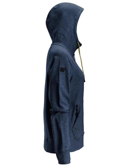 2877 - SWEAT-SHIRT À CAPUCHE AVEC LOGO ET FERMETURE À GLISSIÈRE PLEINE LONGUEUR POUR FEMME SNICKERS WORKWEAR