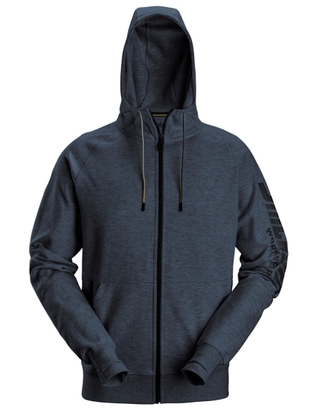 2895 - SWEAT-SHIRT À CAPUCHE AVEC LOGO ET FERMETURE À GLISSIÈRE PLEINE LONGUEUR SNICKERS WORKWEAR