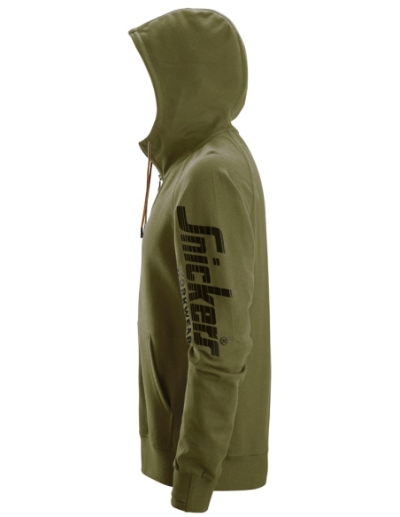 2895 - SWEAT-SHIRT À CAPUCHE AVEC LOGO ET FERMETURE À GLISSIÈRE PLEINE LONGUEUR SNICKERS WORKWEAR