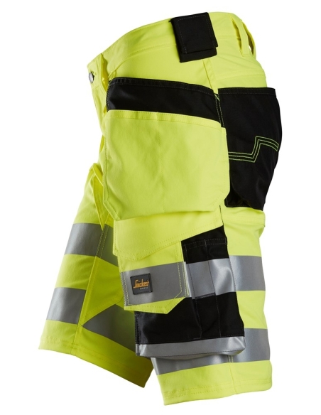 6135 - SHORT EN TISSU EXTENSIBLE AVEC POCHES HOLSTER HAUTE VISIBILITÉ, CLASSE 1 SNICKERS WORKWEAR