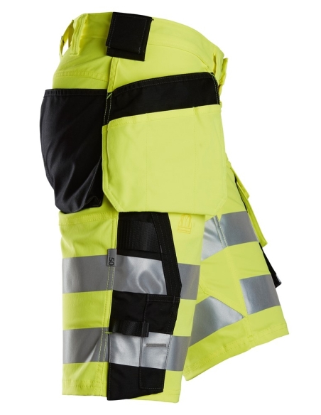 6135 - SHORT EN TISSU EXTENSIBLE AVEC POCHES HOLSTER HAUTE VISIBILITÉ, CLASSE 1 SNICKERS WORKWEAR