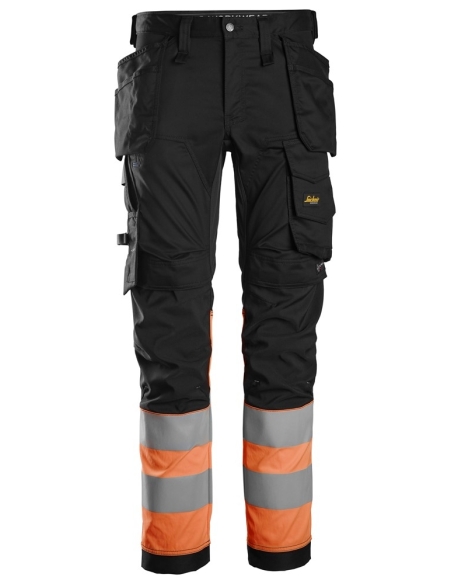 6234 - PANTALON EN TISSU EXTENSIBLE AVEC POCHES HOLSTER HAUTE VISIBILITÉ, CLASSE 1 SNICKERS WORKWEAR
