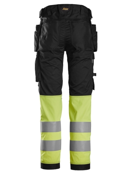 6234 - PANTALON EN TISSU EXTENSIBLE AVEC POCHES HOLSTER HAUTE VISIBILITÉ, CLASSE 1 SNICKERS WORKWEAR