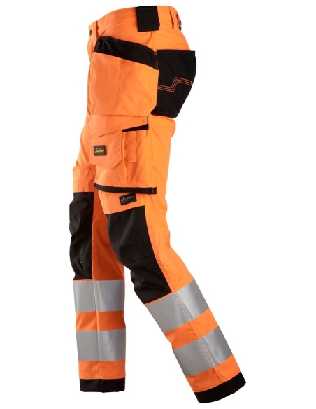 6243 - ALLROUNDWORK, PANTALON EN TISSU EXTENSIBLE AVEC POCHES HOLSTER, HAUTE VISIBILITÉ, CLASSE 2 SNICKERS WORKWEAR