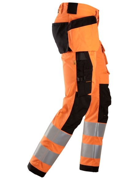 6243 - ALLROUNDWORK, PANTALON EN TISSU EXTENSIBLE AVEC POCHES HOLSTER, HAUTE VISIBILITÉ, CLASSE 2 SNICKERS WORKWEAR
