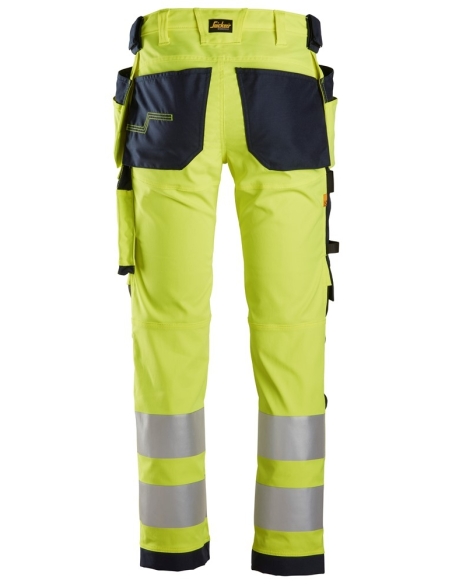 6243 - ALLROUNDWORK, PANTALON EN TISSU EXTENSIBLE AVEC POCHES HOLSTER, HAUTE VISIBILITÉ, CLASSE 2 SNICKERS WORKWEAR