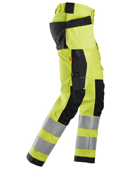 6243 - ALLROUNDWORK, PANTALON EN TISSU EXTENSIBLE AVEC POCHES HOLSTER, HAUTE VISIBILITÉ, CLASSE 2 SNICKERS WORKWEAR