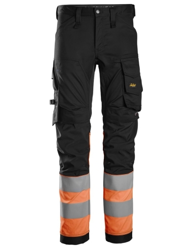 6334 - PANTALON EN TISSU EXTENSIBLE HAUTE VISIBILITÉ, CLASSE 1 SNICKERS WORKWEAR