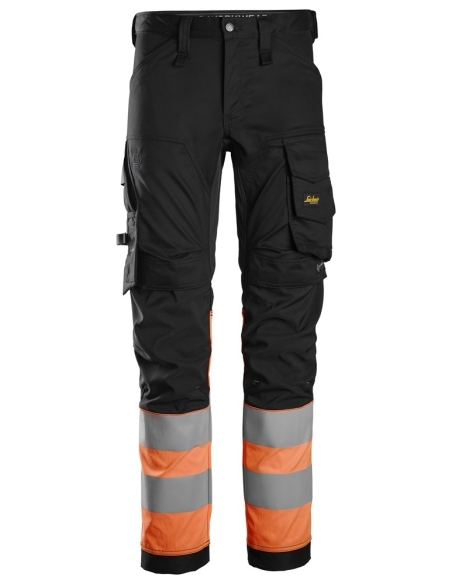 6334 - PANTALON EN TISSU EXTENSIBLE HAUTE VISIBILITÉ, CLASSE 1 SNICKERS WORKWEAR