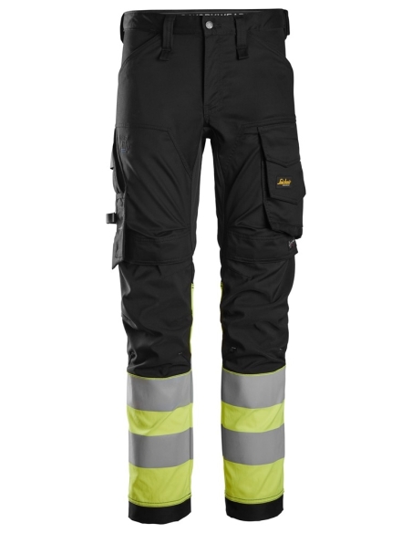 6334 - PANTALON EN TISSU EXTENSIBLE HAUTE VISIBILITÉ, CLASSE 1 SNICKERS WORKWEAR