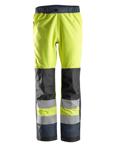 6530 - ALLROUNDWORK, PANTALON SHELL IMPERMÉABLE À HAUTE VISIBILITÉ, CLASSE 2 SNICKERS WORKWEAR