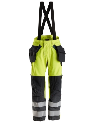 6568 - PROTECWORK, PANTALON GORE-TEX IMPERMÉABLE AVEC POCHES HOLSTER, HAUTE VISIBILITÉ, CLASSE 2 SNICKERS WORKWEAR