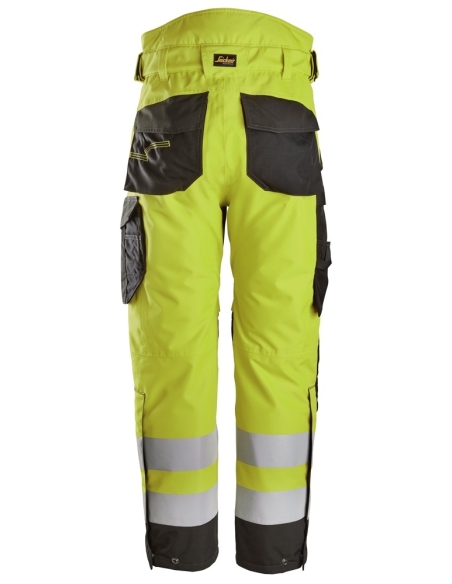 6630 - PANTALON À REMBOURRAGE LÉGER À 2 COUCHES 37.5® IMPERMÉABLE HAUTE VISIBILITÉ, CLASSE 2 SNICKERS WORKWEAR