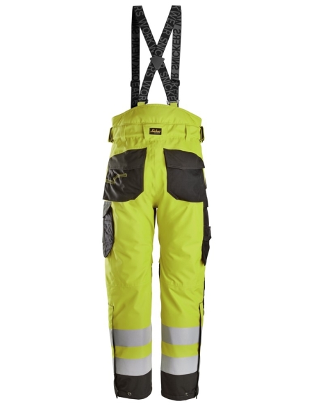 6630 - PANTALON À REMBOURRAGE LÉGER À 2 COUCHES 37.5® IMPERMÉABLE HAUTE VISIBILITÉ, CLASSE 2 SNICKERS WORKWEAR