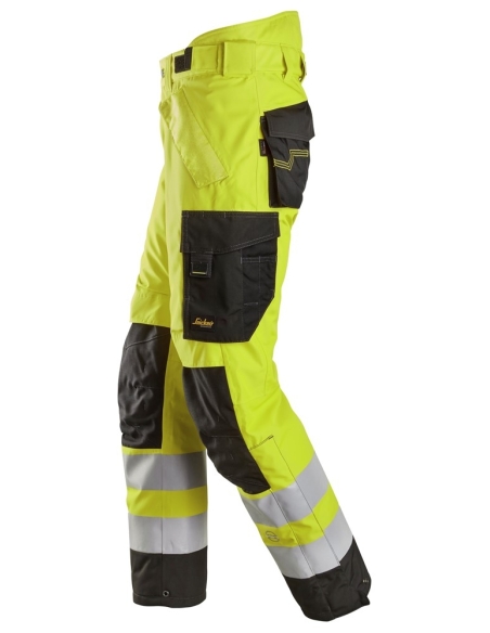 6630 - PANTALON À REMBOURRAGE LÉGER À 2 COUCHES 37.5® IMPERMÉABLE HAUTE VISIBILITÉ, CLASSE 2 SNICKERS WORKWEAR