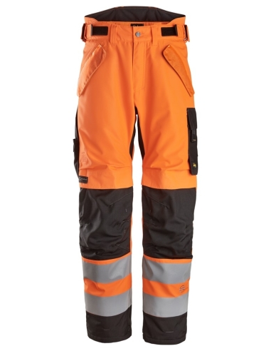 6630 - PANTALON À REMBOURRAGE LÉGER À 2 COUCHES 37.5® IMPERMÉABLE HAUTE VISIBILITÉ, CLASSE 2 SNICKERS WORKWEAR