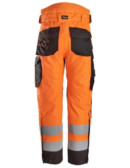 6630 - PANTALON À REMBOURRAGE LÉGER À 2 COUCHES 37.5® IMPERMÉABLE HAUTE VISIBILITÉ, CLASSE 2 SNICKERS WORKWEAR