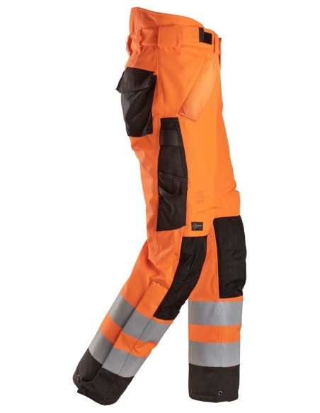 6630 - PANTALON À REMBOURRAGE LÉGER À 2 COUCHES 37.5® IMPERMÉABLE HAUTE VISIBILITÉ, CLASSE 2 SNICKERS WORKWEAR