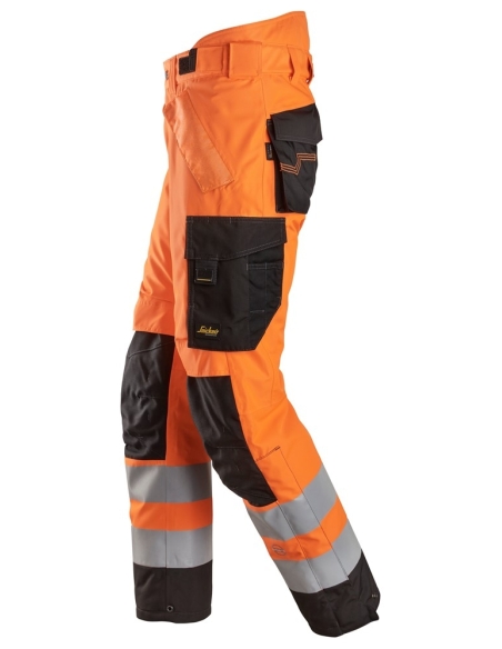 6630 - PANTALON À REMBOURRAGE LÉGER À 2 COUCHES 37.5® IMPERMÉABLE HAUTE VISIBILITÉ, CLASSE 2 SNICKERS WORKWEAR