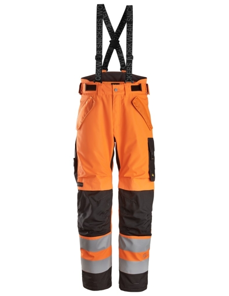 6630 - PANTALON À REMBOURRAGE LÉGER À 2 COUCHES 37.5® IMPERMÉABLE HAUTE VISIBILITÉ, CLASSE 2 SNICKERS WORKWEAR