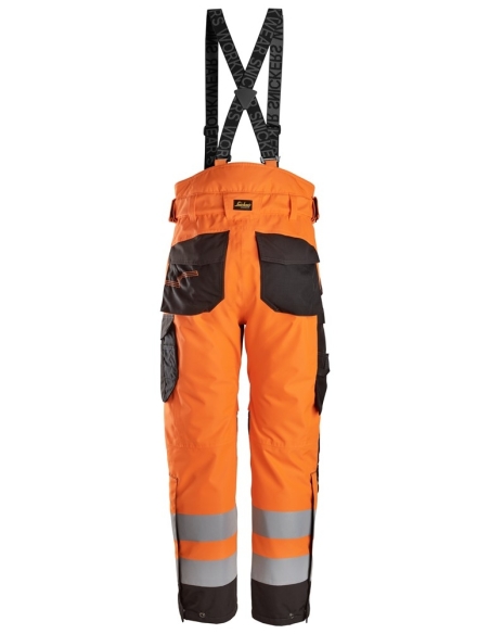 6630 - PANTALON À REMBOURRAGE LÉGER À 2 COUCHES 37.5® IMPERMÉABLE HAUTE VISIBILITÉ, CLASSE 2 SNICKERS WORKWEAR