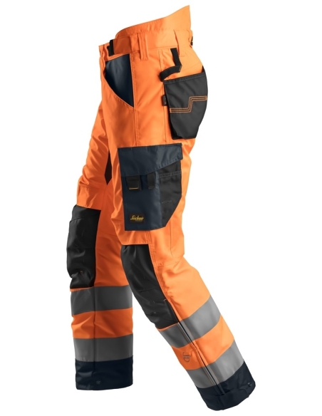 6639 - ALLROUNDWORK, PANTALON D’HIVER 37.5 HAUTE VISIBILITÉ, CLASSE 2 SNICKERS WORKWEAR