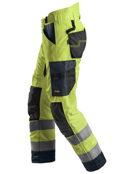 6639 - ALLROUNDWORK, PANTALON D’HIVER 37.5 HAUTE VISIBILITÉ, CLASSE 2 SNICKERS WORKWEAR