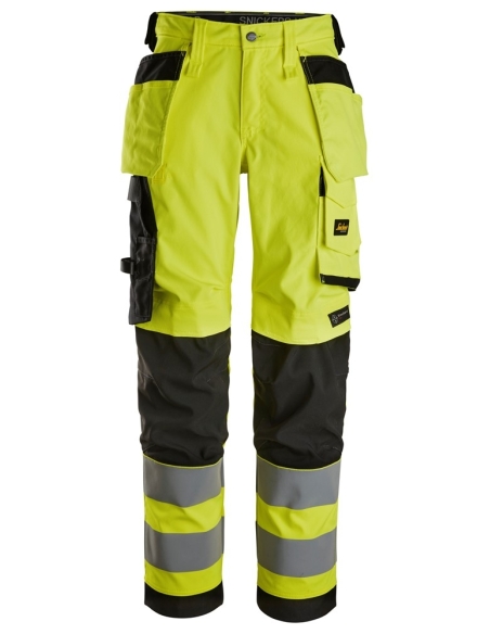 6743 - PANTALON EN TISSU EXTENSIBLE POUR FEMME AVEC POCHES HOLSTER HAUTE VISIBILITÉ, CLASSE 2 SNICKERS WORKWEAR