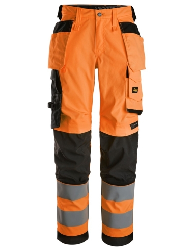 6743 - PANTALON EN TISSU EXTENSIBLE POUR FEMME AVEC POCHES HOLSTER HAUTE VISIBILITÉ, CLASSE 2 SNICKERS WORKWEAR