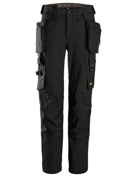 6771 - ALLROUNDWORK, PANTALON EN TISSU ENTIÈREMENT EXTENSIBLE POUR FEMME AVEC POCHES HOLSTER DÉTACHABLES SNICKERS WORKWEAR