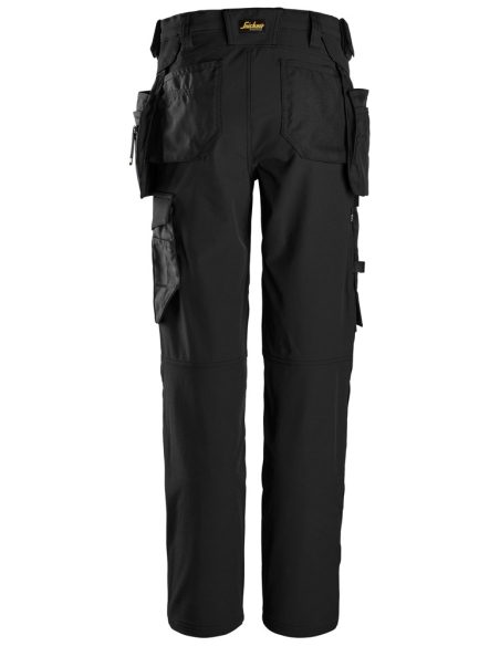 6771 - ALLROUNDWORK, PANTALON EN TISSU ENTIÈREMENT EXTENSIBLE POUR FEMME AVEC POCHES HOLSTER DÉTACHABLES SNICKERS WORKWEAR
