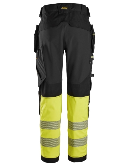 6934 - PANTALON DE TRAVAIL EN TISSU EXTENSIBLE AVEC POCHES HOLSTER HAUTE VISIBILITÉ, CLASSE 1 SNICKERS WORKWEAR