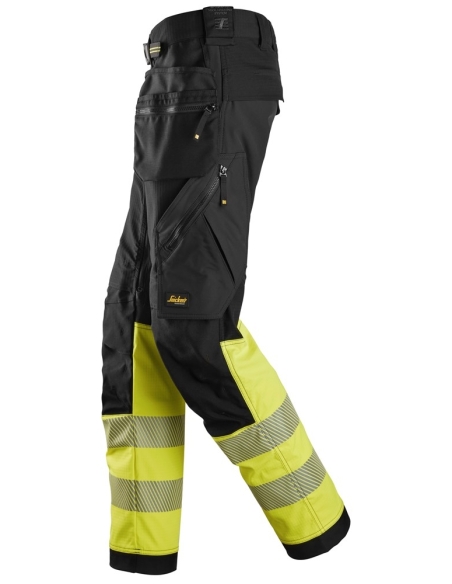 6934 - PANTALON DE TRAVAIL EN TISSU EXTENSIBLE AVEC POCHES HOLSTER HAUTE VISIBILITÉ, CLASSE 1 SNICKERS WORKWEAR