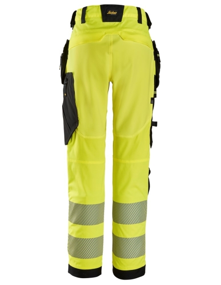 6943 - PANTALON DE TRAVAIL EN TISSU EXTENSIBLE AVEC POCHES HOLSTER HAUTE VISIBILITÉ, CLASSE 2 SNICKERS WORKWEAR