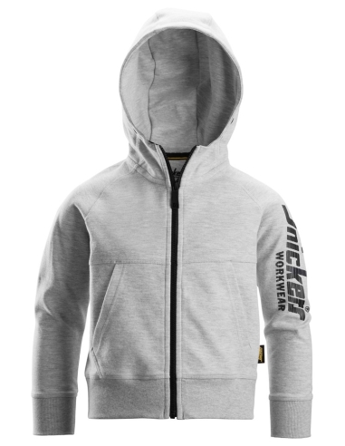 7512 - SWEAT-SHIRT À CAPUCHE JUNIOR AVEC LOGO ET FERMETURE À GLISSIÈRE PLEINE LONGUEUR SNICKERS WORKWEAR