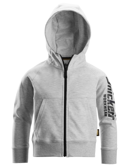 7512 - SWEAT-SHIRT À CAPUCHE JUNIOR AVEC LOGO ET FERMETURE À GLISSIÈRE PLEINE LONGUEUR SNICKERS WORKWEAR