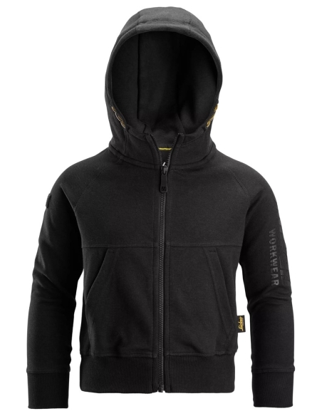 7512 - SWEAT-SHIRT À CAPUCHE JUNIOR AVEC LOGO ET FERMETURE À GLISSIÈRE PLEINE LONGUEUR SNICKERS WORKWEAR
