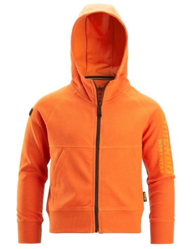 7512 - SWEAT-SHIRT À CAPUCHE JUNIOR AVEC LOGO ET FERMETURE À GLISSIÈRE PLEINE LONGUEUR SNICKERS WORKWEAR